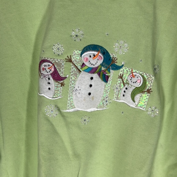 Christmas Snowman Sweater Women’s Size 2XL - Picture 2 of 4